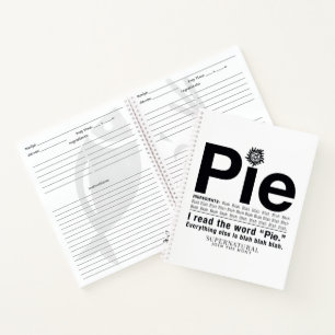 Supernatural "Pie" Quote Notebook