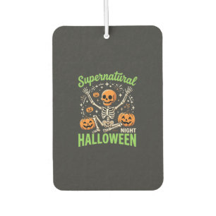 Supernatural Skeleton Halloween Vector Design_1 Car Air Freshener