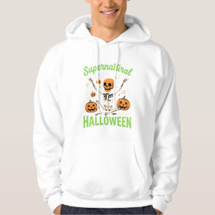 Supernatural Skeleton Halloween Vector Design_1 Hoodie