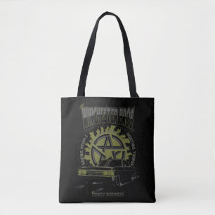 Supernatural "The Winchester Bros" Car Graphic Tote Bag