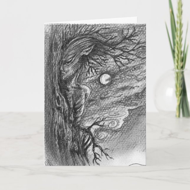 Supernatural tree creature card (Front)