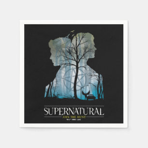 Supernatural Winchester Bros Forest Graphic Napkin