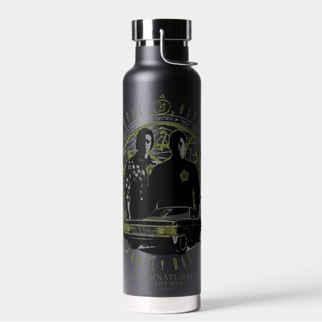 Supernatural Winchester Brothers Family Business Water Bottle (Left)