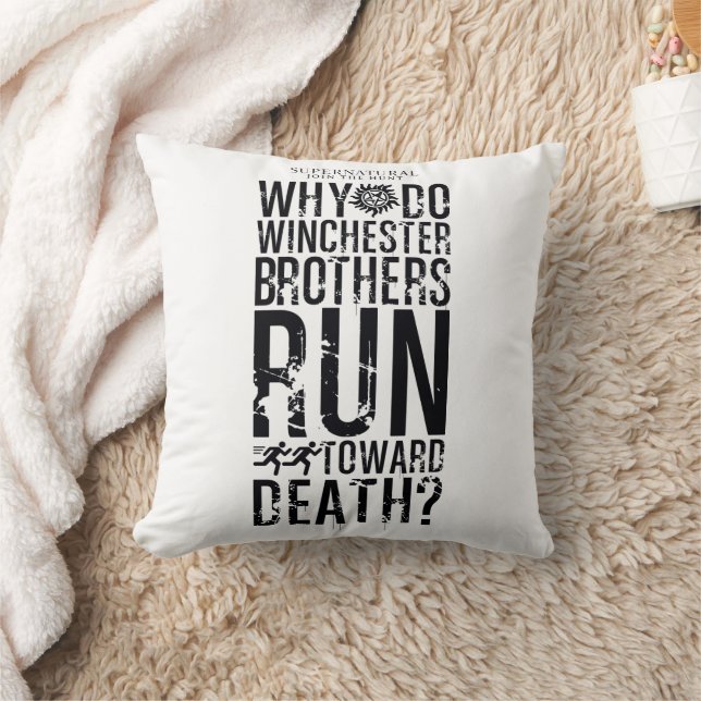Supernatural Winchester Brothers Quote Cushion (Blanket)