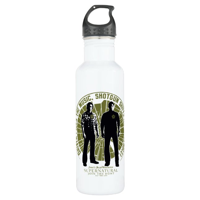 Supernatural Winchester Brothers "Shotgun" 710 Ml Water Bottle (Front)