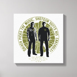 Supernatural Winchester Brothers "Shotgun" Canvas Print