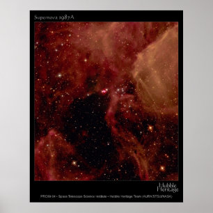 Supernova 1987A Hubble Telescope Photo Poster