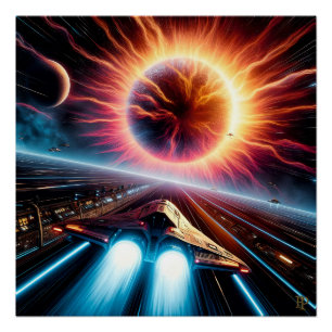 Supernova Blastoff Poster