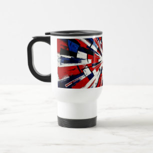 Supernova Pop – Abstract Geometric Explosion Travel Mug