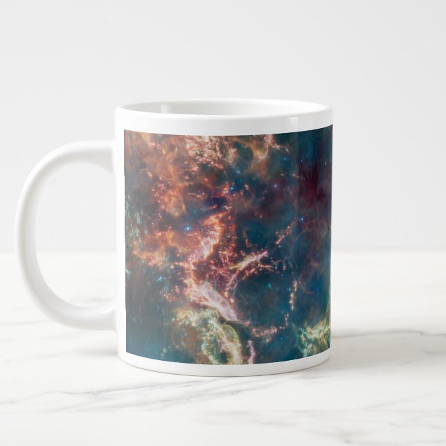Supernova Remnant Cassiopeia A. Large Coffee Mug (Left)