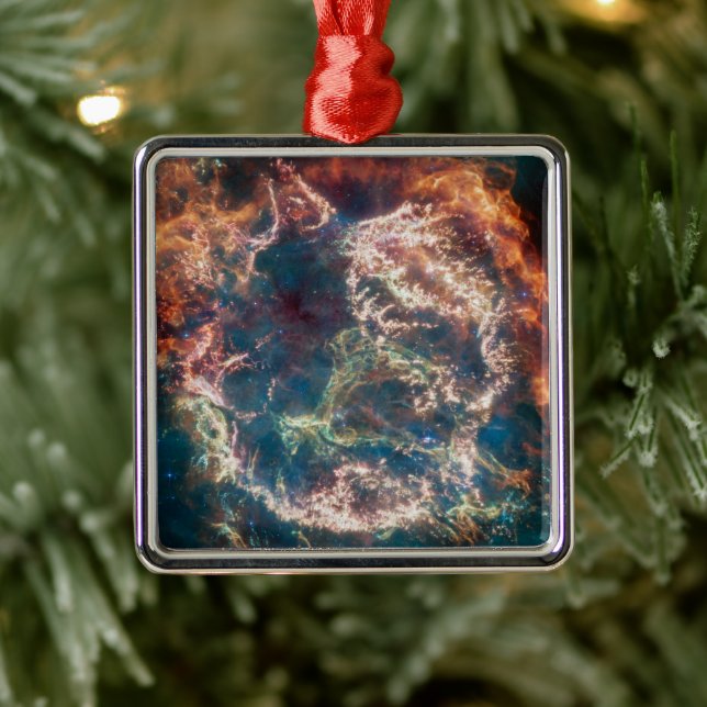 Supernova Remnant Cassiopeia A. Metal Tree Decoration (Tree)