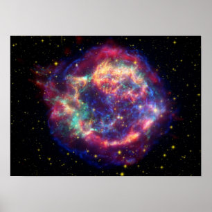 supernova remnant Cassiopeia Poster