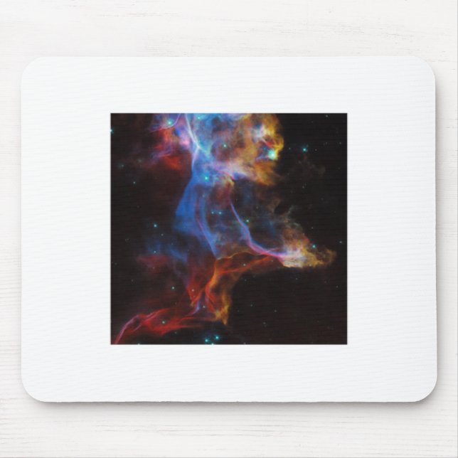 Supernova Remnant The Veil Nebula Sticker  Mouse Mat (Front)