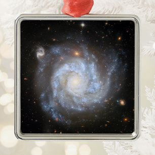 Supernova-Rich Spiral Galaxy NGC 1309 Metal Tree Decoration
