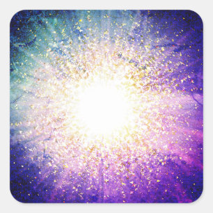 Supernova Square Sticker