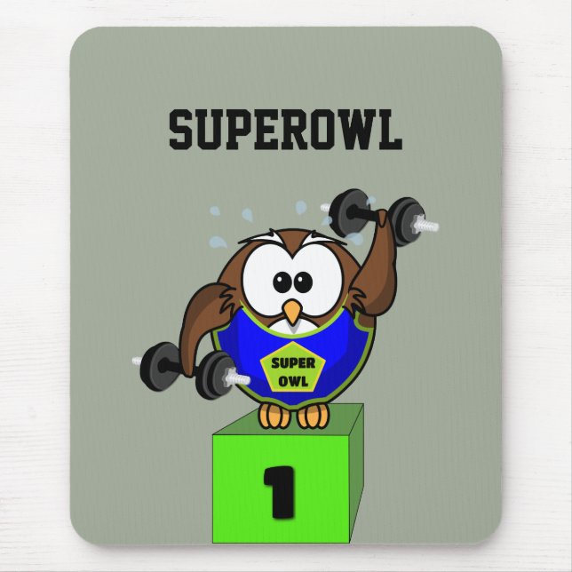 SuperOwl Mouse Mat (Front)