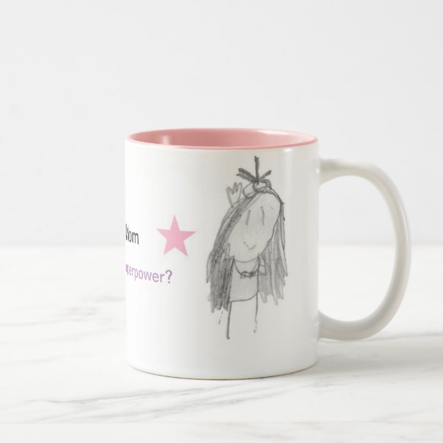 Superpower Mum Coffee Mg Two-Tone Coffee Mug (Right)