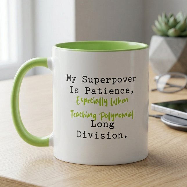 Superpower Patience Polynomial Long Division Mug (Creator Uploaded)