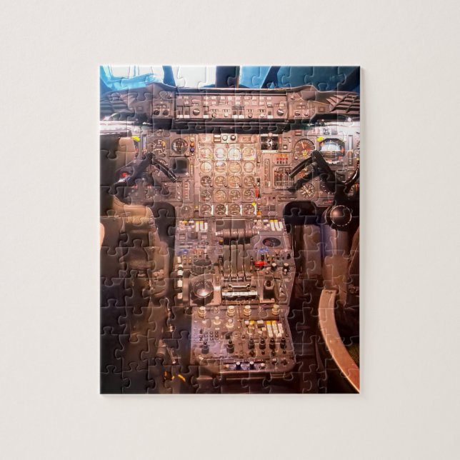 Supersonic Aircraft Flight Deck Photo Jigsaw Puzzle (Vertical)