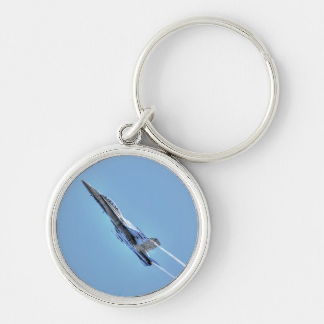 Supersonic Airforce Jet-Fighter Designer Gift Key Ring (Front)