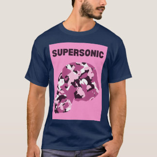 SUPERSONIC camouflage Skull pink T-Shirt