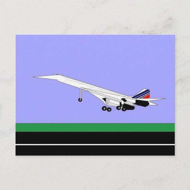 Supersonic Concorde Postcard (Front)