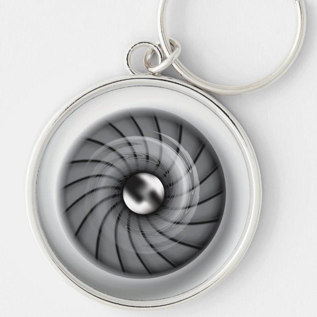 Supersonic Jet Engine Keychain (Front)