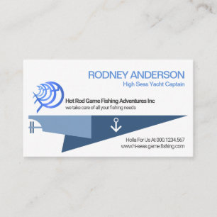 Supersonic Yacht Marine Game Fishing Business Card