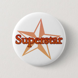 Superstar 6 Cm Round Badge