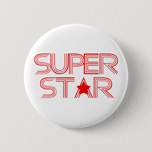 SUPERSTAR 6 CM ROUND BADGE (Front)