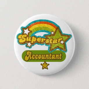 Superstar Accountant 6 Cm Round Badge