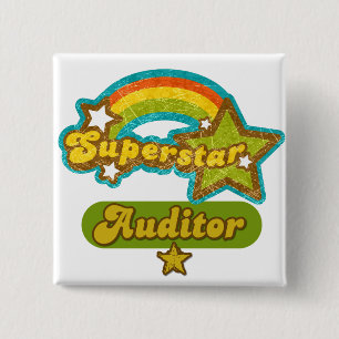 Superstar Auditor 15 Cm Square Badge