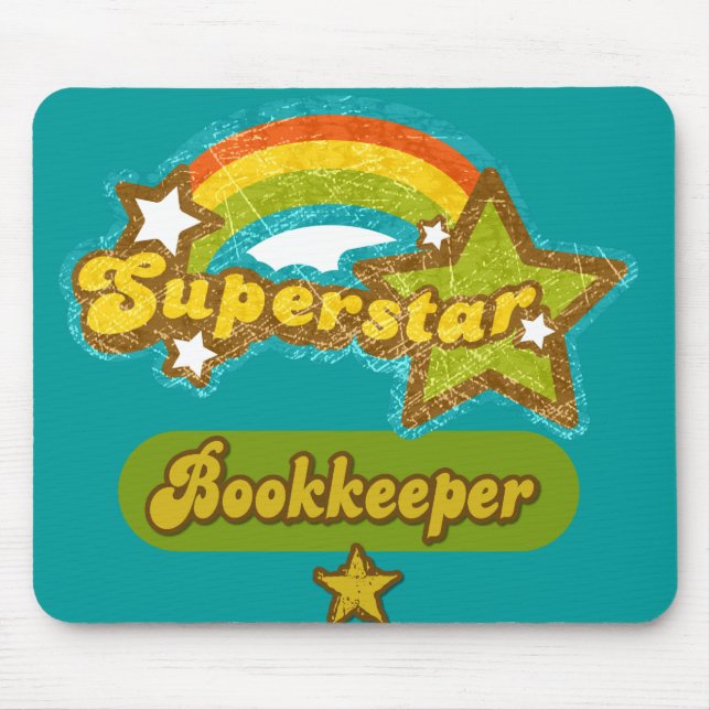 Superstar Bookkeeper Mouse Mat (Front)