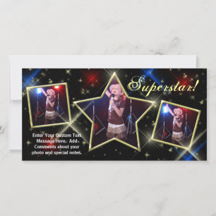 SuperStar Custom Photo Card, Model Pageant Kids...