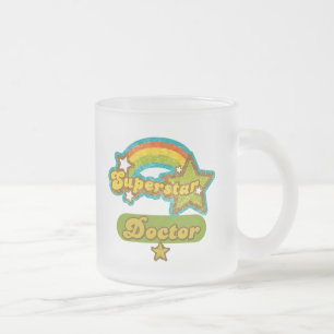 Superstar Doctor Frosted Glass Coffee Mug