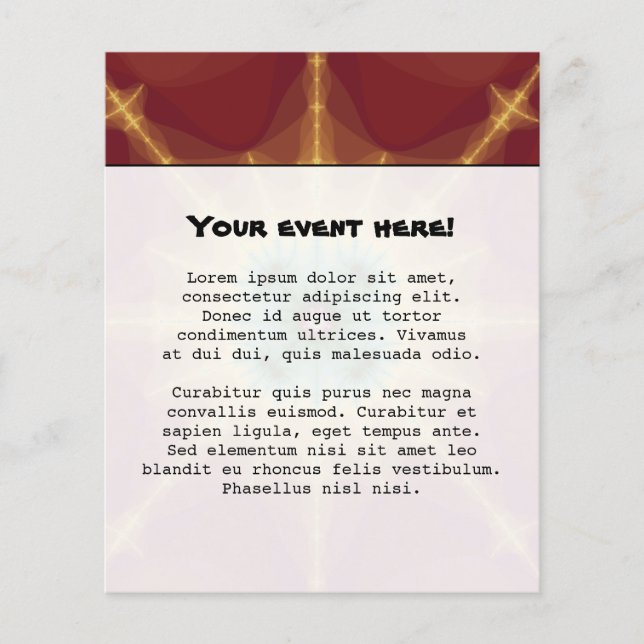 Superstar - Fractal Art Flyer (Front)