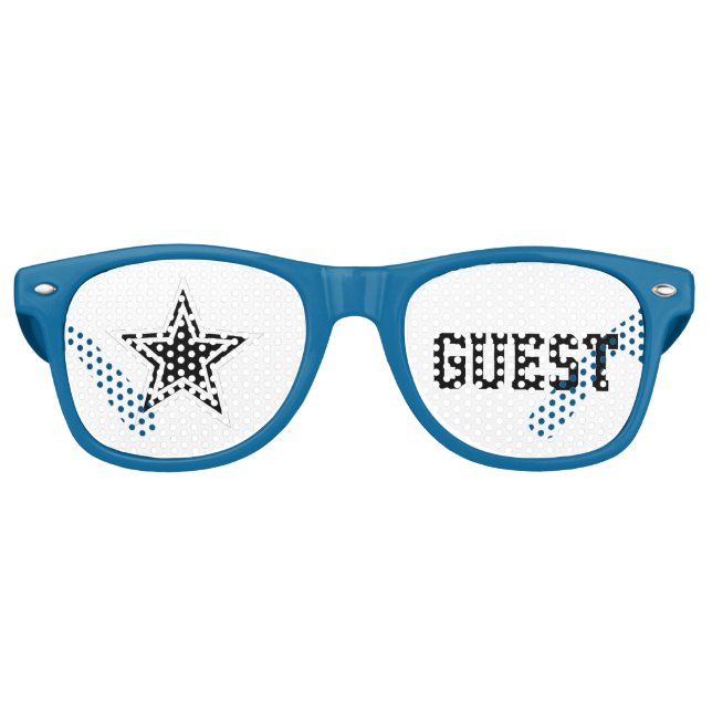 Superstar Guest Shades Fun Wedding Sunglasses (Front)
