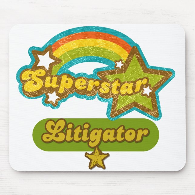 Superstar Litigator Mouse Mat (Front)