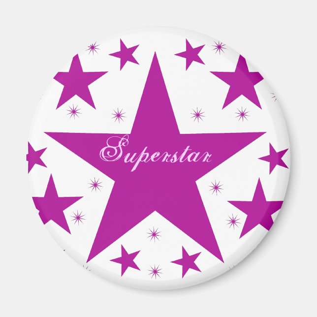 Superstar Magnet, Purple Magnet (Front)