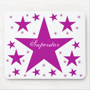 Superstar Mousepad, Purple Mouse Mat