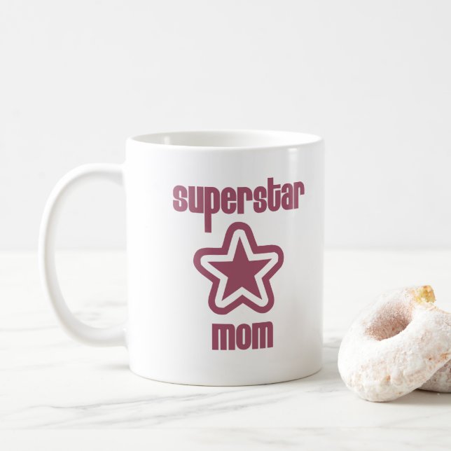 Superstar Mum Mug (With Donut)