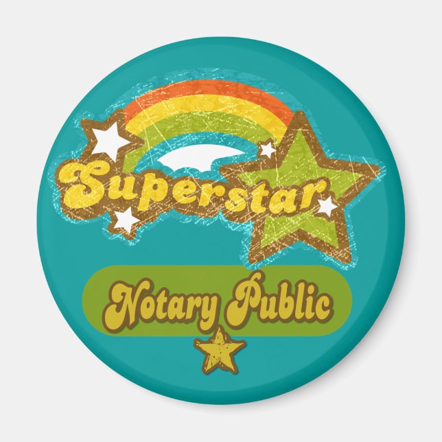 Superstar Notary Public Magnet (Front)