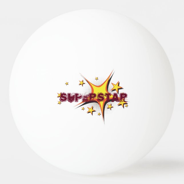Superstar ping pong ball (Front)