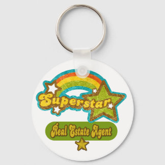 Superstar Real Estate Agent Key Ring