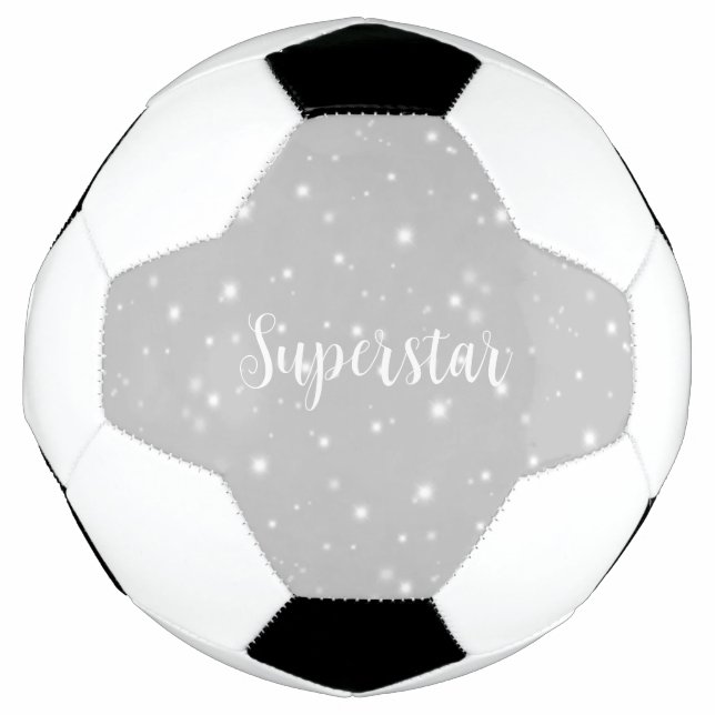 Superstar Silver Grey Starlight Football (Front)