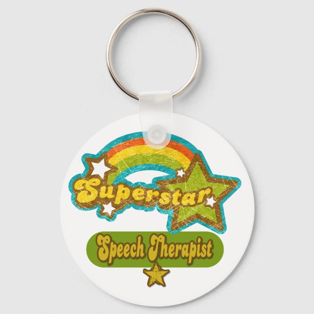 Superstar Speech Therapist Key Ring (Front)