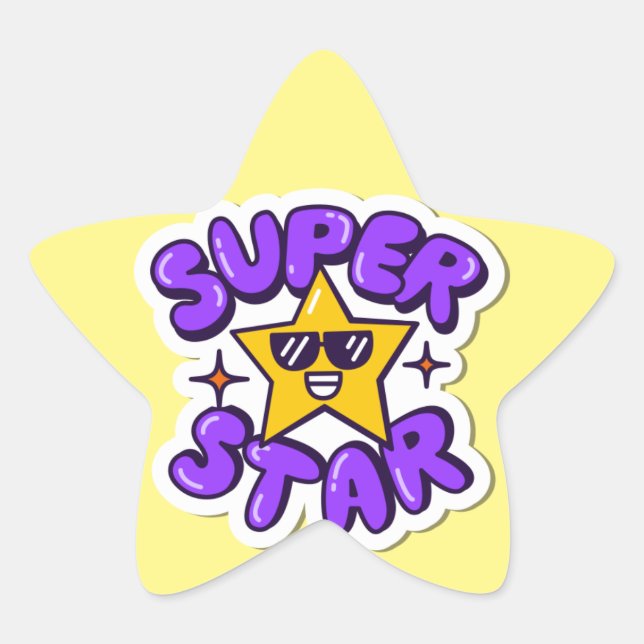 superstar  star sticker (Front)