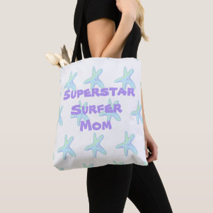 Superstar Surfer Mum Starfish Tote Bag