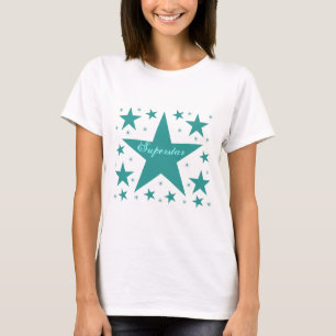 Superstar Women's Shirt, Teal T-Shirt