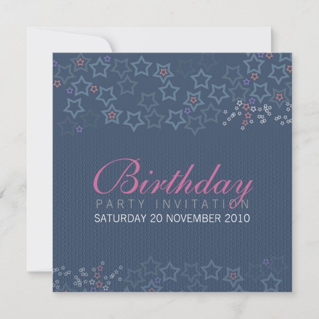 Superstars Birthday Invitationz Invitation (Front)